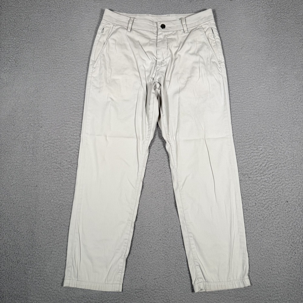Birddogs‎ Pants Mens 30x27 Gray Tech Performance Golf Chino Casual Preppy Logo